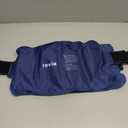 REVIX 16"  9" Flexible Gel Ice Packs Reusable for Lower Back with Strap, Dual-Sided Soft Body Ice Wraps for Shoulder, Neck, Abdomen and Leg Relief, Black 2 Packs