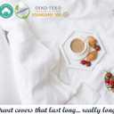 Organic Cotton Duvet Cover Twin/Twin XL  Cloud Grey  GOTS Certified  Soft & Smooth Sateen Weave  Secure Fit with Corner Ties & Envelope Closure  Premium Bedding  Machine Washable  Tissaj