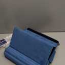 KDD Tablet Pillow Stand, Multi-Angle Viewing Ipad Holder for Lap, Bed and Desk, Foldable Soft Pad Dock with Stylus Mount Compatible with Ipad Pro 12.9, 10.5, 11, Air, Mini, Phones, Books, E-Reader