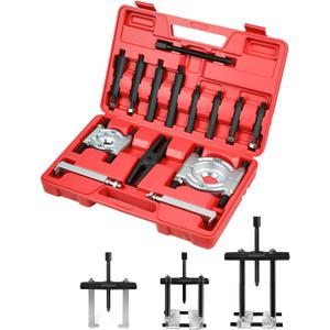DAYUAN 14pcs Bearing Separator Puller Set, Heavy Duty 5 Ton Capacity 2" and 3" Bearings Splitters Puller Kit (Red)