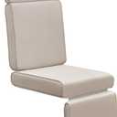 Skypatio All-Weather Outdoor Recliner Chair Replacement Cushion, Outdoor Waterproof Cushion for Patio Reclining Chair(Khaki)