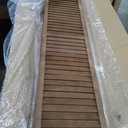 4 Panel Wood Room Divider 5.75 Ft Tall Privacy Wall Divider 68.9" x 15.75" Each Panel Folding Wood Screen for Home Office Bedroom Restaurant Brown