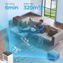 8000 BTU Portable Air Conditioner - Cools 350 Sq.Ft Quickly, 3-in-1 AC Unit with Remote, 24H Timer, Quiet Operation & Window Kit for Bedrooms Apartments Offices Dorms
