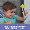 Educational Insights Easy Tweezies Small Group Set Fine Motor Toys for Kids, Sensory Bin Tools, Preschool Classroom Must Haves & Therapy Toys, Wooden Tweezer Activity Kit for Toddlers Ages 3+
