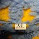 Esmeling Womens Long Sleeve Cropped Sherpa Fleece Plaid Jacket Casual Chunky Teddy Fleece Outerwear (Blue, XL)