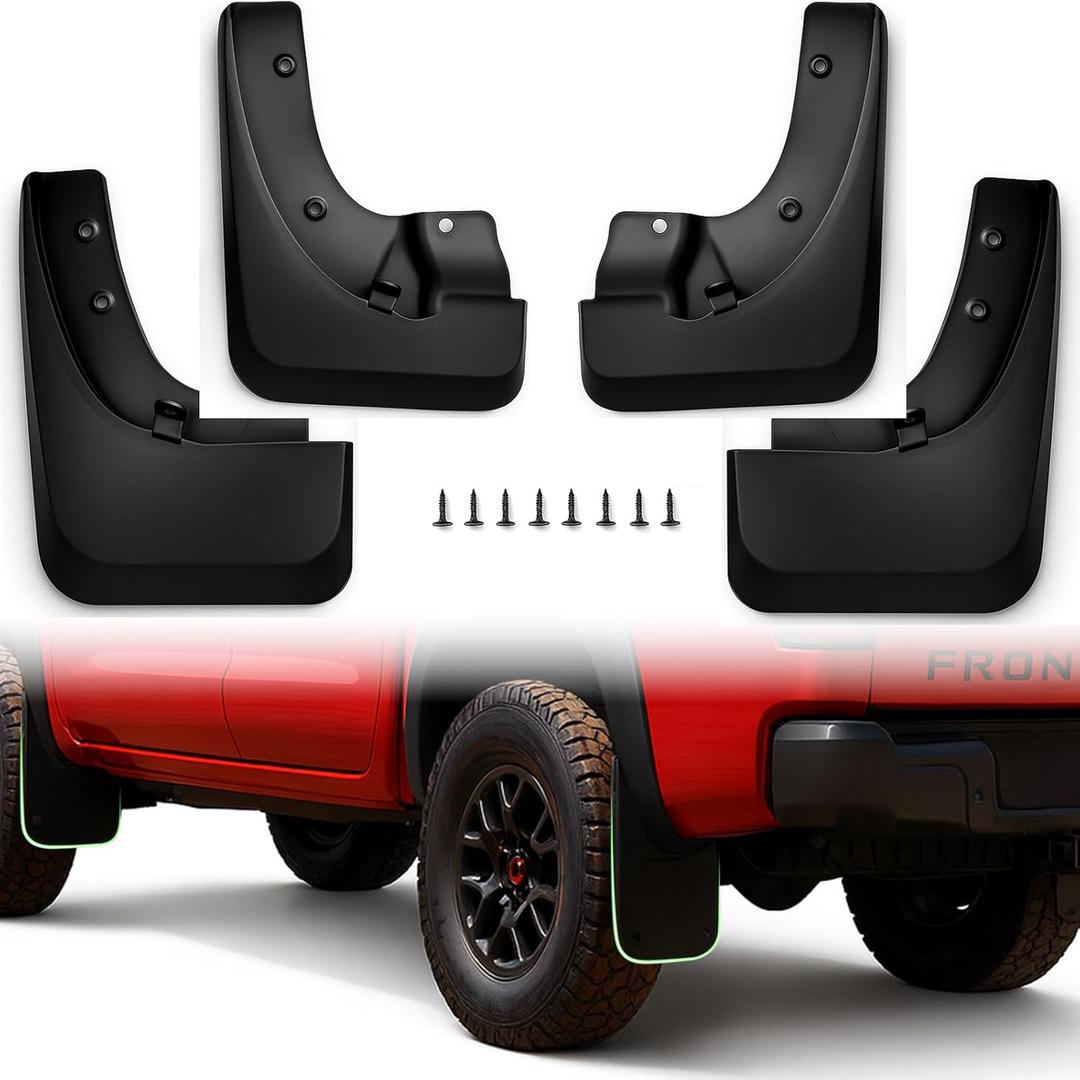4Pcs Mud Flaps fit for 2025 2024 2023 2022 Nissan Frontier Mud Guards Front Rear Mudflaps Splash Guard Protector Accessories