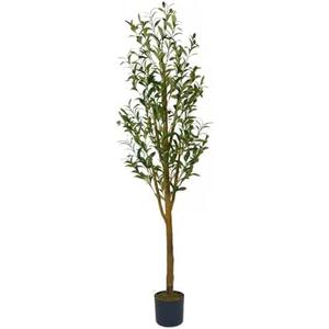 Artificial Olive Silk Tree Indoor, Tall Fake Olive Plant with Black Planter Realistic Wood Trunk and Leave, Faux Olive Tree for Home Decor(5 FT) Artificial Olive Silk Tree Indoor, Tall Fake Olive Plant with Black Planter Realistic Wood Trunk and Leave, Faux Olive Tree for Home Decor(5 FT)