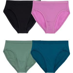 Fruit of the Loom Women's Getaway Collection, Cooling Mesh Underwear, Lightweight & Breathable (6, Bikini - Colors May Vary)