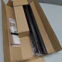 Curtain Rods for Windows 28-48 Inch(2.3-4Ft), Matte Black Small Decorative Curtain Rod Adjustable, Heavy Duty 1 Inch Drapery Rod for Living Room Bedroom Kitchen Samll Windows