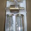 Glass Rods Wall Light Fixture Indoor Brass Bathroom Vanity Lights Beside Mirror Lighting Lamps Up and Down Wall Mounted Light E12 Socket