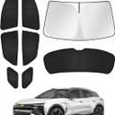 Canvcle Sunshades for 2024 2025 2026 Chevrolet/Chevy Blazer EV (NOT for Chevrolet Blazer) Accessories Windshield Sun Shade Side Rear Window Shade Cover Sun Visor Shield Privacy Protection Black 8PCS