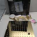 12'' Shower Head with Handheld, High Pressure Rainfall Shower Head Combo with 11'' Adjustable Extension Arm, 5 Setting Hand Held Shower Head with 60 Inch Shower Hose. Anti-Leak (Gold)