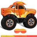 Capoda Piata Bundle with 16 Inch Stick Blindfold for Boy Girl Kids Birthday Party Decorations (Orange, Truck)
