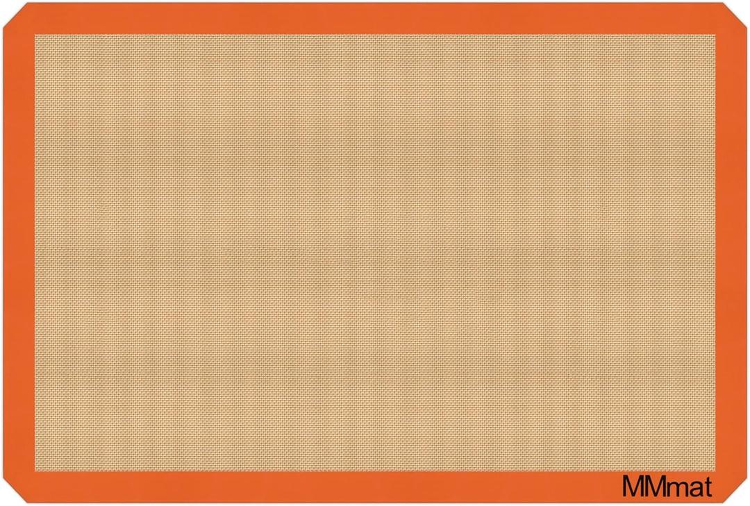 Silicone Baking Mats - Best German Silicone - Non Slip Silicone Baking Sheet, Non Stick Reusable Silicone Mats for Baking, Oven Liner, Counter Mat - Full Size Sheet, 24.5"L x 16.5"W