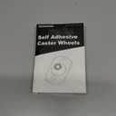 TRVL FIELDER Self Adhesive Caster Wheels, Appliance Rollers Appliance Slider for Kitchen, 360° Swivel Small Casters - Solve Coffee Maker Small Appliances Countertop Sliding (Black, Clear - 8 PCS)