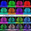 Pooqla Color Changing Christmas Net Lights, 9.8x6.6 ft 204 LED RGB Net Mesh Lights Outdoor with Remote, Bush Net Light Connectable Plug in for Xmas Tree, Gazebo, Garden, Indoor, Christmas Decorations