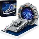Stargateals Mirror Building Blocks Toy, SG Star Tunnel Ring Model with Battle Vehicle, Compatible with Lego Space Gate Sci-Fi Movie Replica, Gifts for Sci-Fi Movie Lovers, Boys and Girls 6+ (722Pcs)