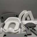 Potty Training Seat, SKYROKU Upgrade Toddler Toilet Seat for Kids Boys Girls, 2 in 1 Potty Training Toilet, Splash Guard Anti-Slip Pad Step Stool,New Sector-Shape Stabilized Base (Grey)