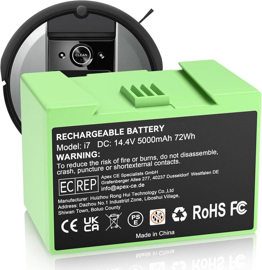 Nonbliep 14.4V 5.0Ah Replacement for iRobot Roomba i7 Battery