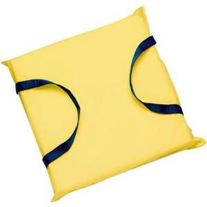 Seachoice Emergency Marine Foam Flotation Cushion, Square, 15 in. X 15 in, Safety Yellow, One Size