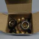 2 Way Brass Hose Splitter, 3/4" Brass Hose Connectors, Y Connector Garden Hose Adapter Connector, 2 Pack