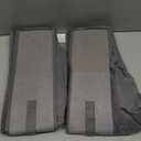 Onlyeasy Large Under Bed Shoe Organizer (6 to 12 Pairs x 2) - Underbed Shoes Closet Storage Solution with Metal Zipper and 2 Handles, Breathable, 29.3"x23.6"x5.9", Linen-like Grey, MXDUBSB2P