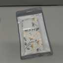 Ranz Case for iPhone 16 Plus, Anti-Scratch Shockproof Series Clear Hard PC+ TPU Bumper Protective Cover Case for iPhone 16 Plus (6.7") - Lily Flower