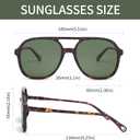 2 x JIMMY SUNSHINE Aviator Sunglasses for Women Men Retro Embracing the Classic Vintage Trend with Round Design