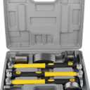 DAYUAN 7Pcs Auto Body Repair Kit, Craft Panel Beating Hammer and Dolly Set Hammer Dent Body Fender Tool