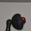 Nulea M501 Wireless Trackball Mouse, Rechargeable Ergonomic, Easy Thumb Control, Precise & Smooth Tracking, 3 Device Connection (Bluetooth or USB Receiver), Compatible for PC, Laptop, Mac, Windows