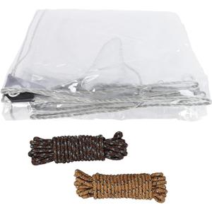 PVC Tarp Transparent Tarpaulin 3x5m Garden Rainproof Clear Plant Cover Cloth for Outdoor