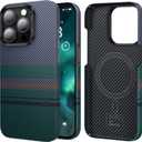 BENKS Aurora ArmorAir Case for iPhone 15 Pro Max 6.7'' Compatible with Magsafe, Built with Dupont Kevlar 600D Fiber, Ultra Slim & Lightweight Minimalist Style Protective Cover