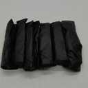 SearchI Waterproof PU Leather Seat Covers for Dining Chairs, 6 Pack Stretch Dining Room Chair Seat Covers, Kitchen Chair Seat Covers Protectors (Black)