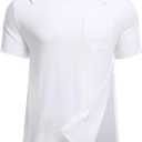 Deyeek Post Shoulder Surgery Shirts Tear Away Snap Button Dialysis Clothes Broken Arm Recovery Gifts Hospital Gowns for Men M/L