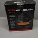 Mueller Heart 5 Waffle Maker, Waffle Iron, Adjustable Browning Control & Nonstick, Cool Touch Handle, Easy to Clean, Small Kitchen Appliances
