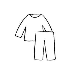 Longsleeve And Pants, Black, 2XL