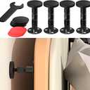 4PCS Adjustable Threaded Bed Frame Anti-Shake Tool, Upgraded Headboard stoppers with Free Furniture Pads, Easy Installation Bedside Anti-Shake Tool for Headboards, Cabinets and Sofas, 1.18-4.13in