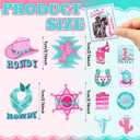 Tigeen 48 Pcs Western Trucker Iron on Patches Funny Cowboy Cowgirl Social Club Embroidered Hats Patch for Clothes Jeans Pants Backpack Sew on Applique DIY Accessory