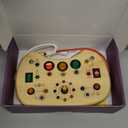 Montessori Toddler Busy Board Sensory Toys for Toddlers Wooden Autism Sensory Toy, Toddler Switch Board with 17 LED Lights for Kids 1-6 Year Olds to Develop Fine Motor Skills