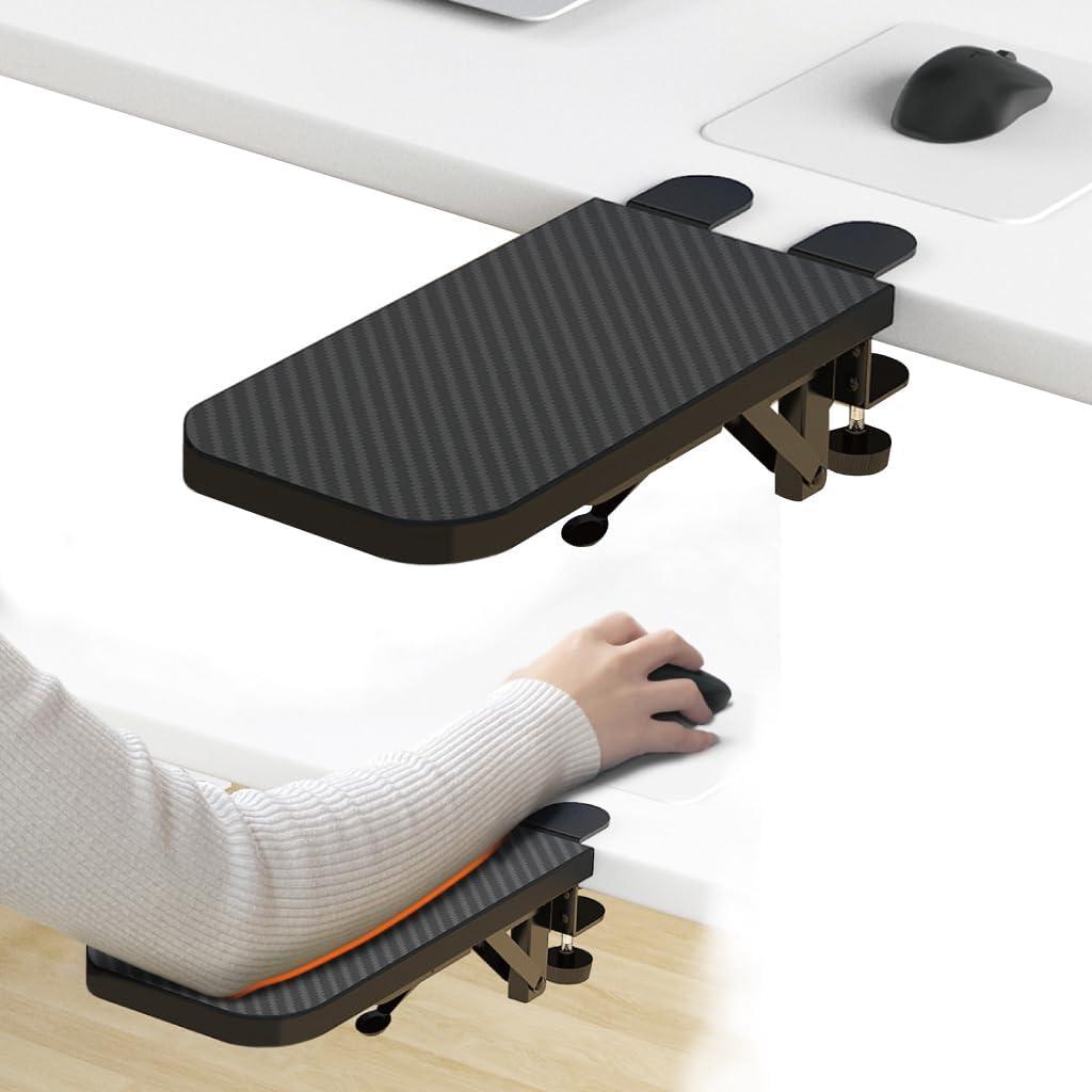 Computer Arm Rest for Desk, Suitable for Office desks, Sturdy Mouse arm Support, Computer Desk Extender, Suitable for Home and Office (Black)
