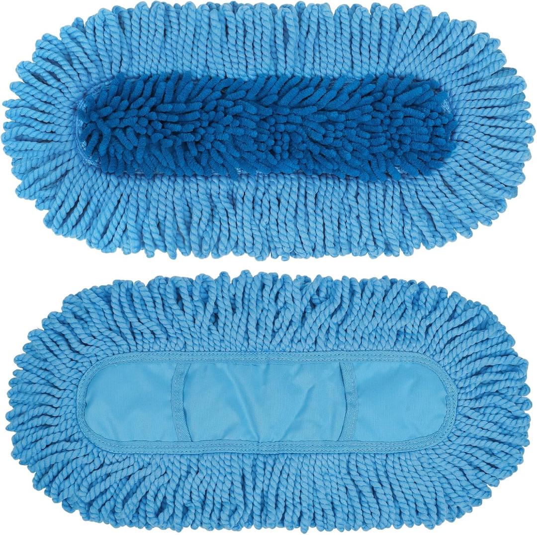 2 Pack Dust Mop Replacement Head for Floor Duster Compatible with O-Cedar Hardwood Floor 'N Baseboard Dust Mop, 