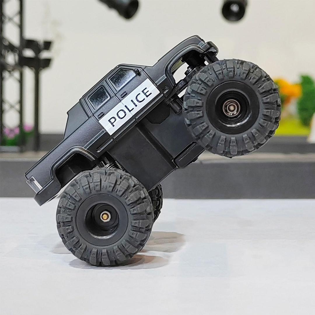 LDARC 1:58 Scale Mini RC Car RTR 2.4GHz Desktop Monster Truck Hobby Grade Remote Control Vehicle Model Comes with 2 Replaceable Body Shell