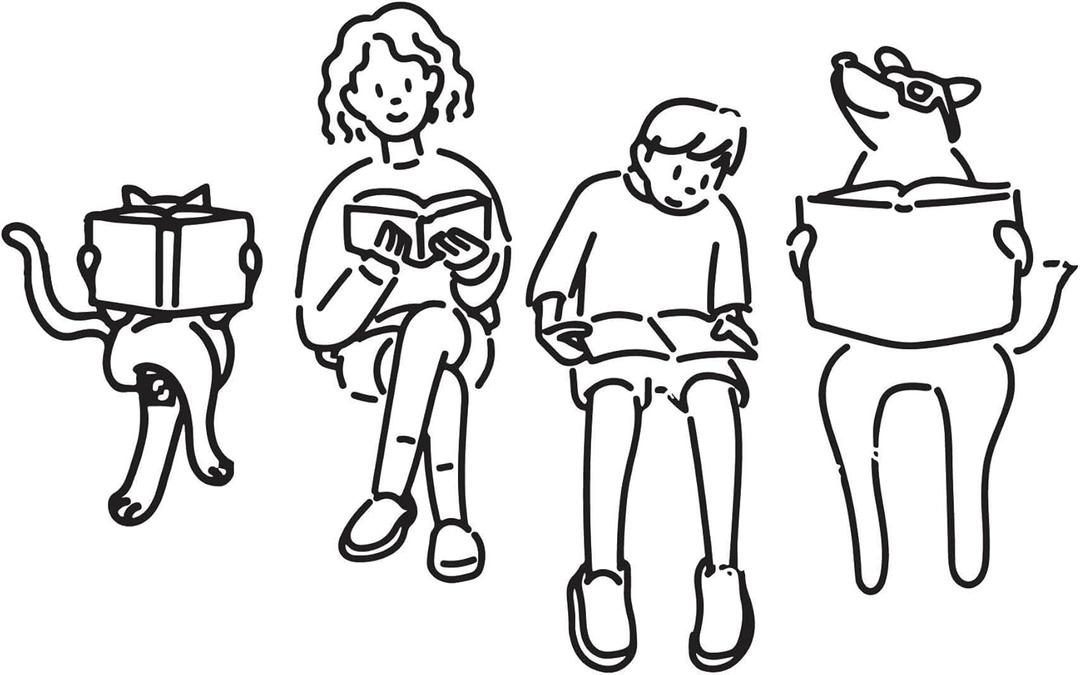 Family Beautiful Home Wall Decal Decoration Book Lovers Cute Happy Family Reading Silhouette Lasts Years and Easily Removable - Size: 40 in(W) x 24 in(H)