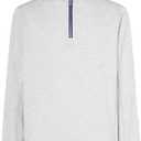 Costa Del Mar men's Off the Grid Quarter Zip Sweatshirt (Small, Deck Gray Heather)