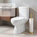 Toilet Paper Holder Stand for Max 5 Paper Rolls, Freestanding TP Holder, Roll Holder Storage, Stainless Steel - Gold