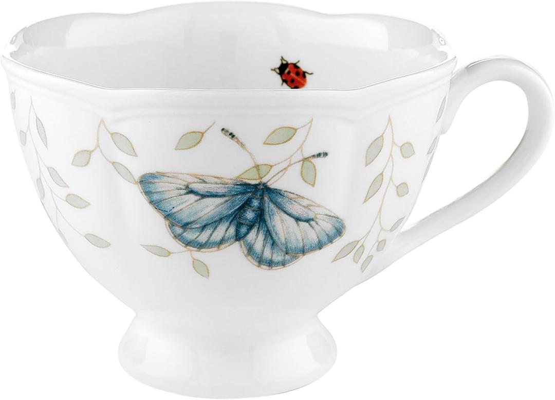 Lenox 6083463 Butterfly Meadow Cup , White, 8 Ounces