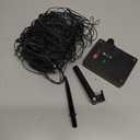 iBaycon 4ft  6ft Solar Net Mesh Lights, Solar Powered Christmas Net Light Outdoor Waterproof, 8 Modes Bush Netting Lights for Xmas Trees, Party, Garden, Outdoor Decorations (Warm White, 1PACK)