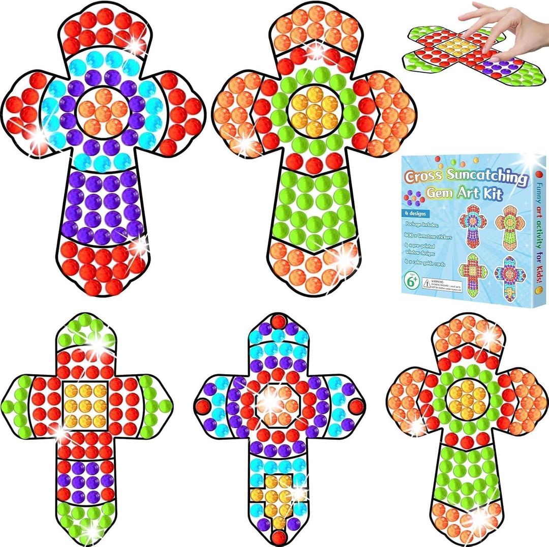 2026 VBS Sunday School Cross Craft Kids Kits Vbs Christian Religious Jesus Church Nativity Summer Ornaments Crafts for Classroom Home Activities Class Game Supplies