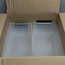 IRIS USA, Inc. TB-35 5 Quart Stack & Pull Box, Clear with IRIS Medium Modular Supply Case, 10 Pack