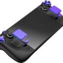 eXtremeRate Chameleon Purple Blue Replacement Full Set Buttons for Steam Deck, DIY Custom ABXY D-pad Trackpad Bumpers Triggers Buttons Sets for Steam Deck LCD Handheld Console - Console NOT Included